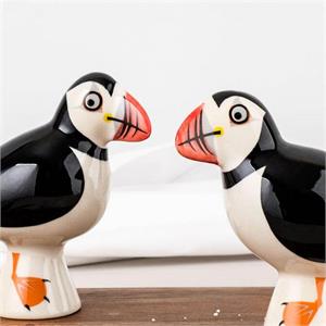 Hannah Turner Handmade Ceramic Puffin Salt & Pepper Shakers